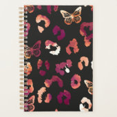 Leopard Butterfly Black Planner (Voorkant)