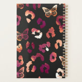 Leopard Butterfly Black Planner (Achterkant)