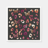 Leopard Butterfly Black Servet (Voorkant)