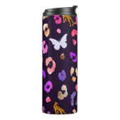 Leopard Butterfly Black Thermosbeker (Gedraaid links)