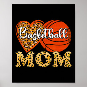 Leopard Bysketbyll Mama Spel Dag Mama Life Tie Dye Poster