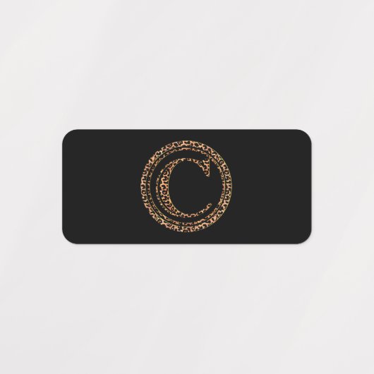 Leopard C Labels (Design 1)