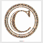 Leopard C Sticker (Vel)