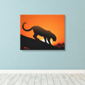 Leopard Canvas Afdruk (Insitu (Houten vloer))