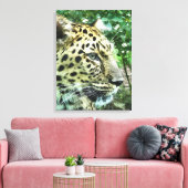 LEOPARD CANVAS AFDRUK (Insitu (Woonkamer))
