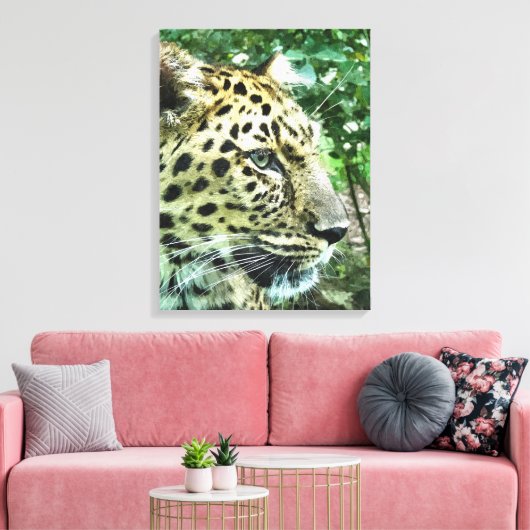 LEOPARD CANVAS AFDRUK (Insitu (Woonkamer))