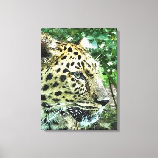 LEOPARD CANVAS AFDRUK (Voorkant)