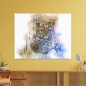 Leopard Canvas Afdruk (Insitu (Woonkamer))