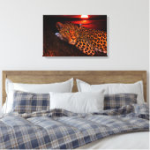 Leopard Canvas Afdruk (Insitu (Slaapkamer))