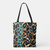 LEOPARD - Canvas tas, boodschappentas Tote Bag (Achterkant)