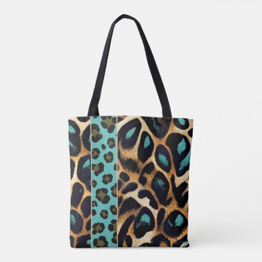 LEOPARD - Canvas tas, boodschappentas Tote Bag (Achterkant)