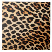 Leopard Cat Animal Print Trendy Collectie Tegeltje (Voorkant)
