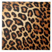 Leopard Cat Modern Animal Print Collectie Tegeltje (Voorkant)