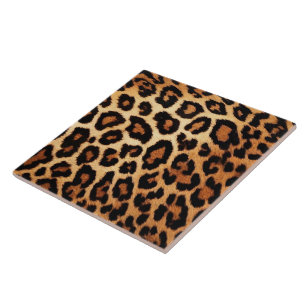 Leopard Cat Modern Animal Print Collectie Tegeltje
