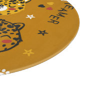 Leopard Cat: Schattige T - shirts tekening Snijplank (Hoek)