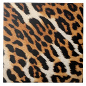 Leopard Cat Trendy Dierenprint Collectie Tegeltje (Voorkant)
