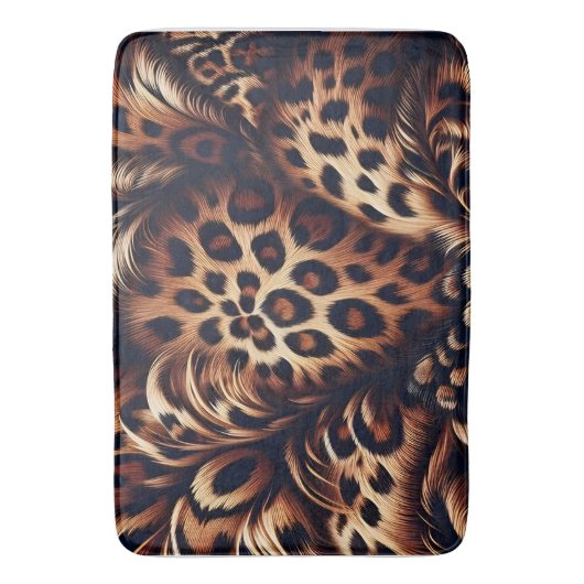 Leopard Charm: de gewaagde uitspraak Badmat (Voorkant Verticaal)