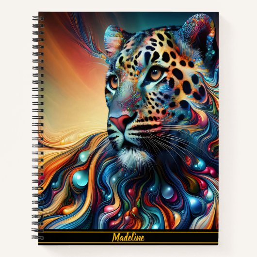 Leopard Charm: Majestic Oerwoud Escape Notitieboek (Voorkant)