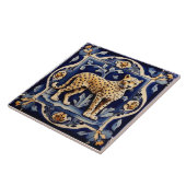 Leopard Cheetah Afrikaanse Safari Dieren Marine Bl Tegeltje (Zijkant)