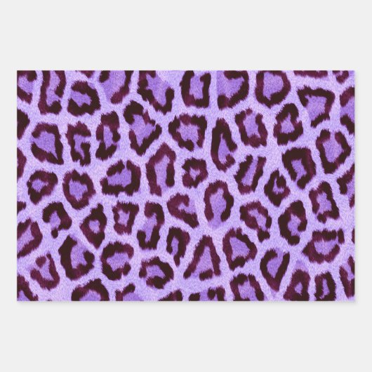 Leopard Cheetah Animal Fur Print Patroon Inpakpapier Vel (Voorkant 3)