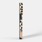 Leopard Cheetah Animal Print Aangepaste Cursieve N iPhone Hoesje (Rechterkant)