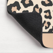 Leopard Cheetah Animal Print Aangepaste Cursieve N Muismat (Hoek)