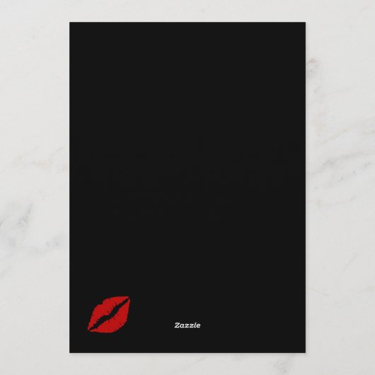 Leopard Cheetah Animal Print Cherry Bridal Shower Kaart (Achterkant)