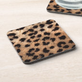 Leopard Cheetah Animal Print Girly Modern Trendy Bier Onderzetter (Linkerzijde)