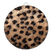 Leopard Cheetah Animal Print Girly Modern Trendy Dartbord (Voorkant)