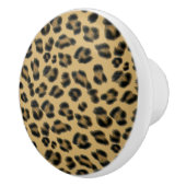 Leopard Cheetah Animal Print Patroon Keramische Knop (Rechts)