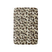 Leopard Cheetah Animal Print Pattern Beige Brown Badmat (Voorkant Verticaal)