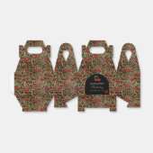 Leopard Cheetah Animal Print Red Cherries Bedankdoosjes (Uitgevouwen)