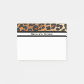 Leopard Cheetah Animal Print Trendy Gepersonalisee Post-it® Notes (Voorkant)