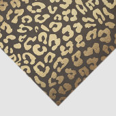 Leopard Cheetah Animal Skin Print Gouden Glam Chic Tissuepapier (Detail)