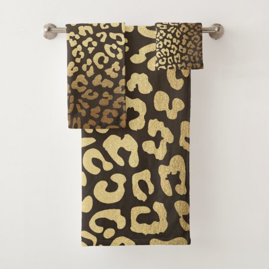 Leopard Cheetah Animal Skin Print Modern Bad Handdoek (Insitu)