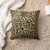 Leopard Cheetah Animal Skin Print Modern Glam Gold Kussen (Deken)