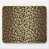 Leopard Cheetah Animal Skin Print Modern Glam Gold Muismat (Voorkant)