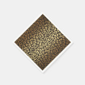 Leopard Cheetah Animal Skin Print Modern Glam Gold Servetten (Hoek)