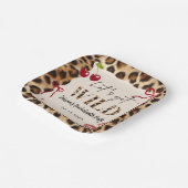Leopard Cheetah Bachelorette Party Paper Plates Papieren Bordje (Gebogen)