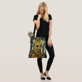 Leopard Cheetah Big Oerwoud Cat Art van Jess Tote Bag (Op model)