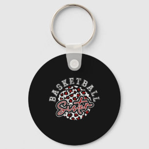 Leopard Cheetah Bysketbyll Sister Sleutelhanger