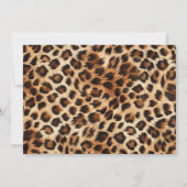 Leopard Cheetah Cherries Birthday Photo Invitation Kaart (Achterkant)