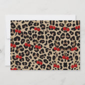 Leopard Cheetah Cherry On Top Birthday Photo Kaart (Achterkant)
