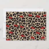 Leopard Cheetah Cherry On Top Birthday Photo Kaart (Achterkant)