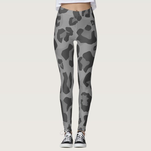 Leopard Cheetah Cougar Jaguar Puma Pattern Leggings (Voorkant)