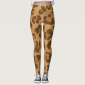 Leopard Cheetah Cougar Jaguar Puma Pattern Leggings (Voorkant)