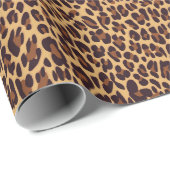 Leopard, cheetah dierlijk print. cadeaupapier (Rol Hoek)