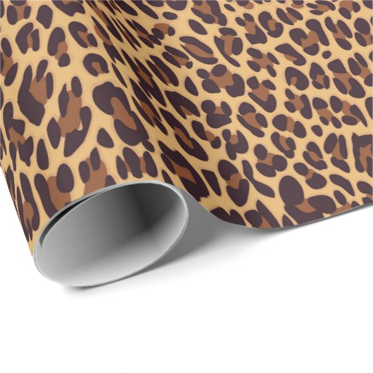 Leopard, cheetah dierlijk print. cadeaupapier (Rol Hoek)
