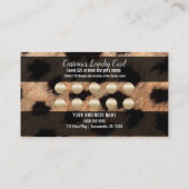 Leopard Cheetah Gold Glitter Klantloyaliteit Klantenkaartje (Achterkant)