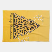 Leopard cheetah kerstboomhanddoeken theedoek (Horizontaal)